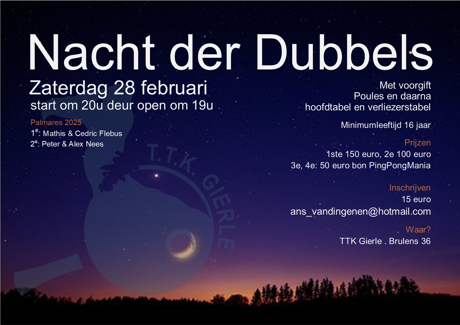 Nacht der dubbels